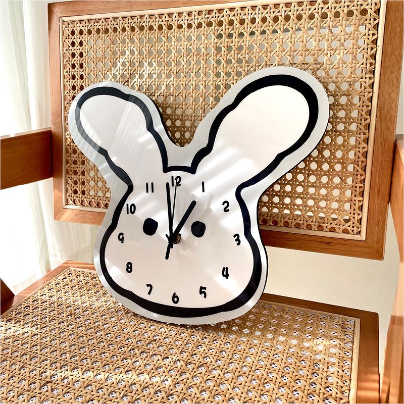 Cartoon Rabbit Ears Wall Clock - The House Of BLOC