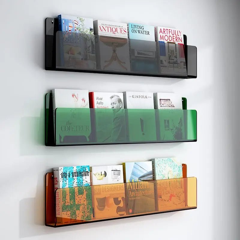 Colourful Wall Mounted Magazine Shelf - The House Of BLOC