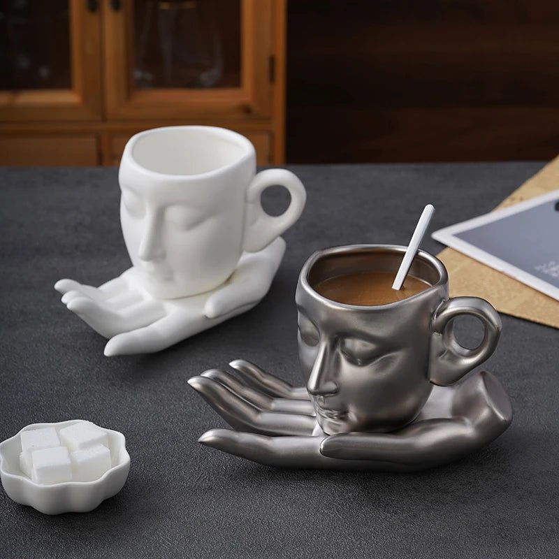 Creative Face Shape Coffee Cup Set - The House Of BLOC