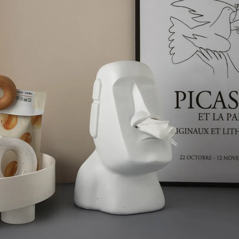 Easter Island Style Statue Design Tissue Box - The House Of BLOC