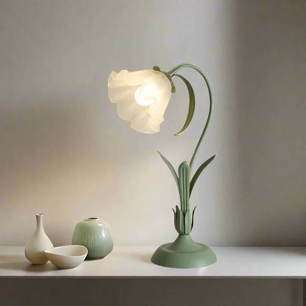 French Retro Style Flower Desk Lamp - The House Of BLOC