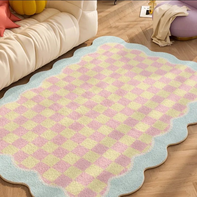 Geometric Pastel Coloured Living Room Rug - The House Of BLOC