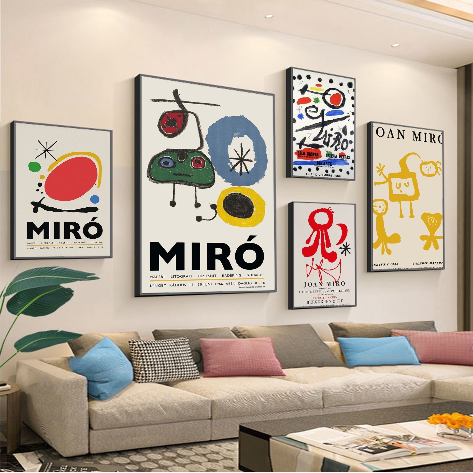 Joan Miro Vintage Abstract Exhibition Posters - The House Of BLOC