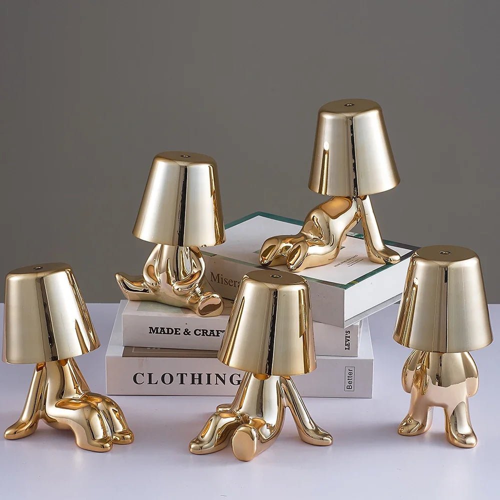 Metallic Chrome Figurine Table Lamp - The House Of BLOC