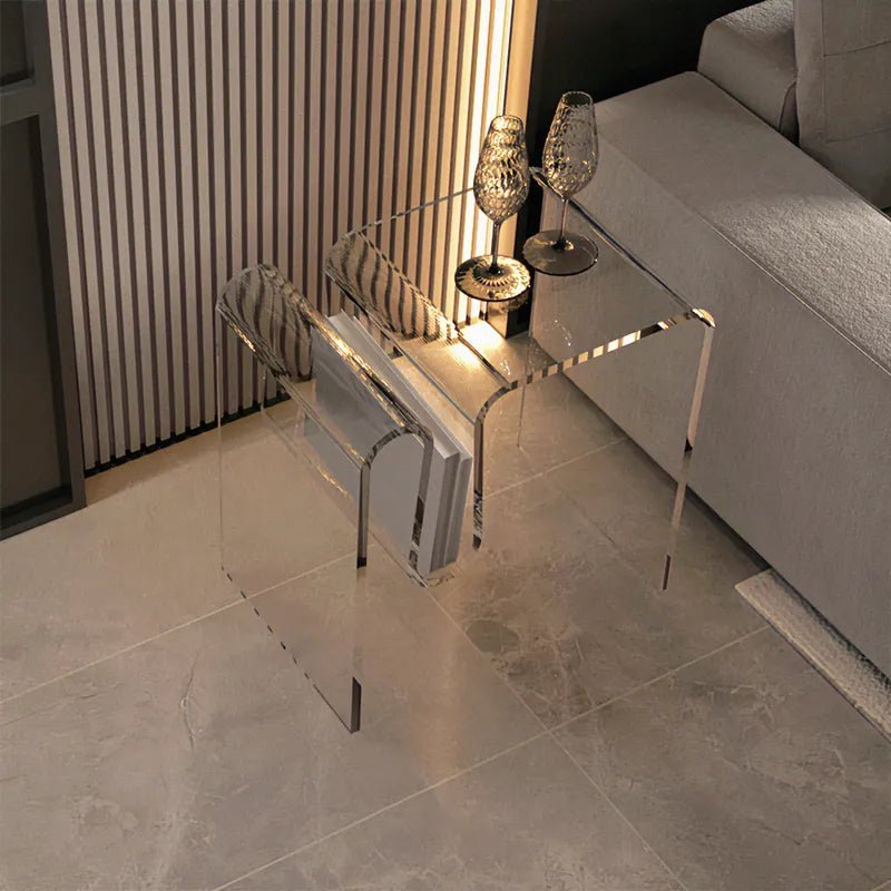 Minimal Transparent Acrylic Coffee Side Table - The House Of BLOC