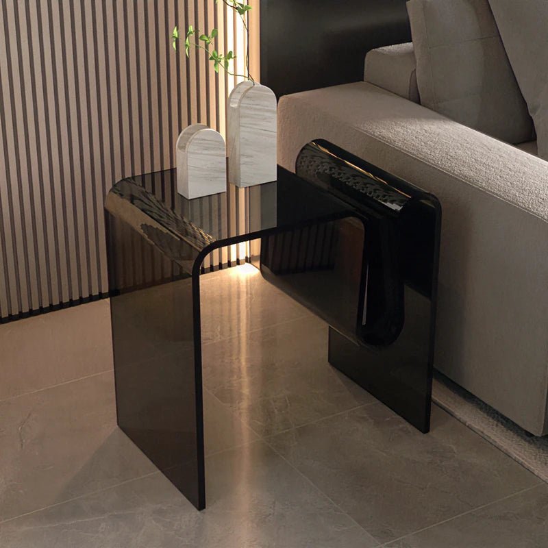 Minimal Transparent Acrylic Coffee Side Table - The House Of BLOC