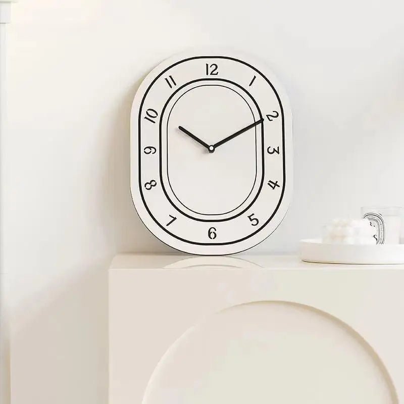 Minimalist White Art Design Wall Clock - The House Of BLOC