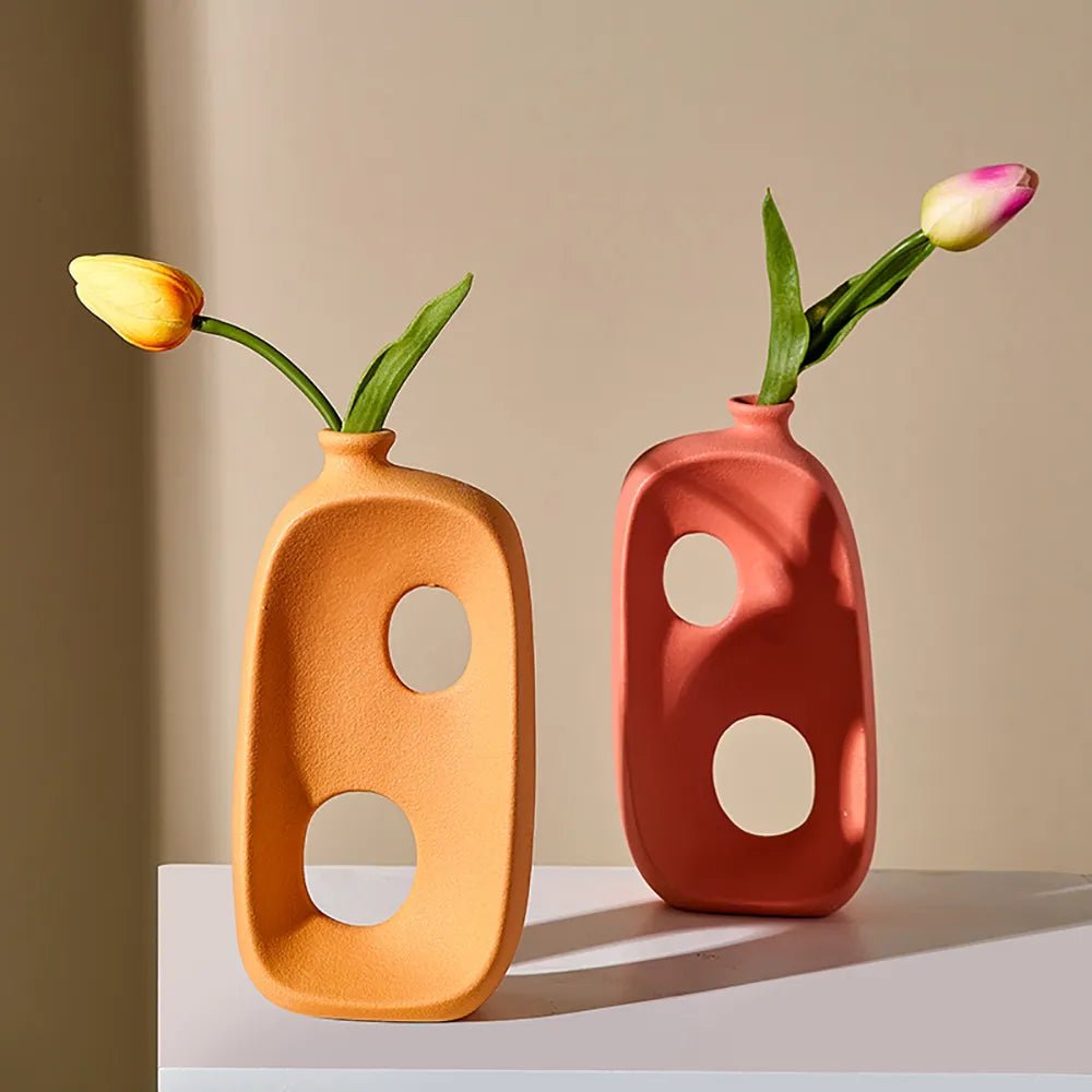 Modern Abstract Hollow Design Vase - The House Of BLOC