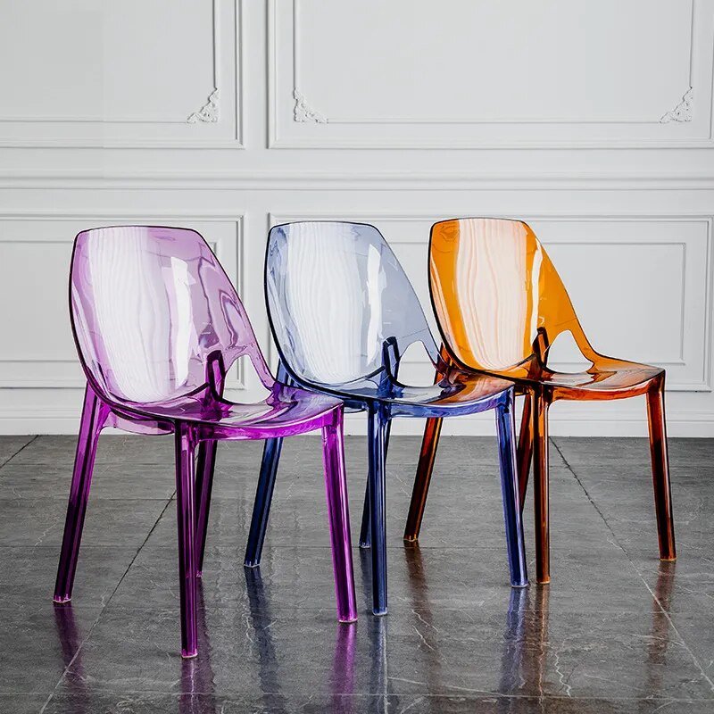 Modern Design Transparent Dining Room Chair - The House Of BLOC