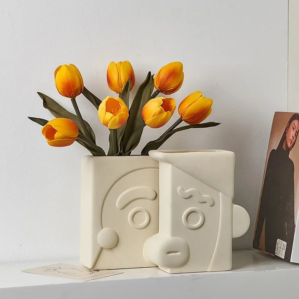 Modern Geometric Ceramic Vase - The House Of BLOC