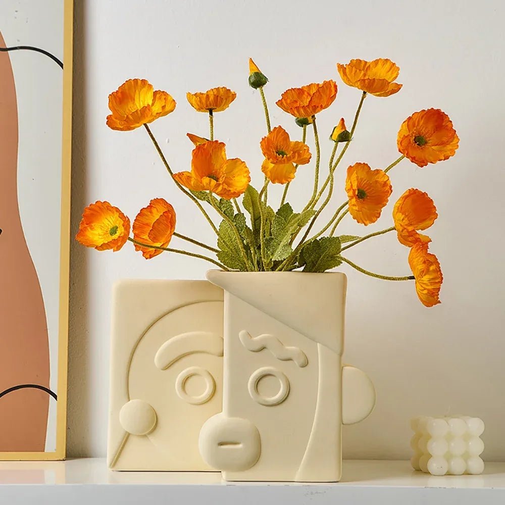 Modern Geometric Ceramic Vase - The House Of BLOC