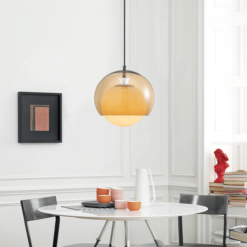 Modern Minimalist Glass Ball Pendant Light - The House Of BLOC