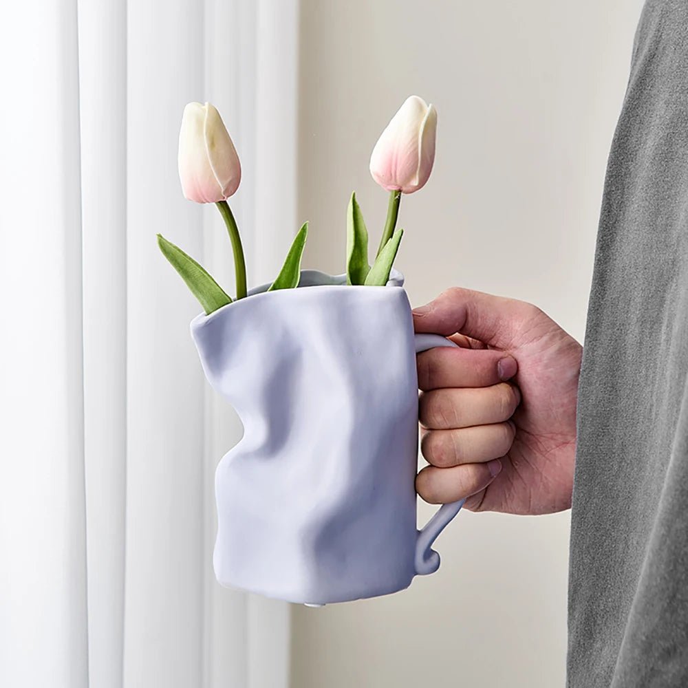 Modern Minimalist Irregular Ceramic Vase - The House Of BLOC