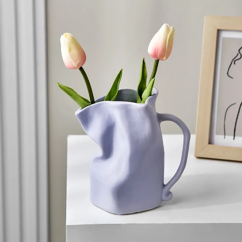 Modern Minimalist Irregular Ceramic Vase - The House Of BLOC