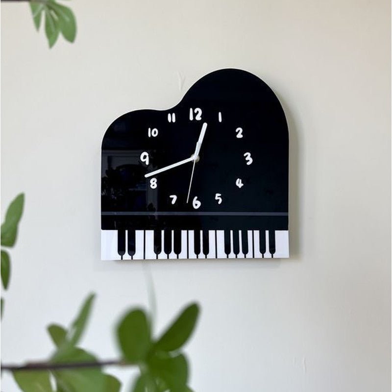 Modern Quartz 'Piano' Wall Clock - The House Of BLOC