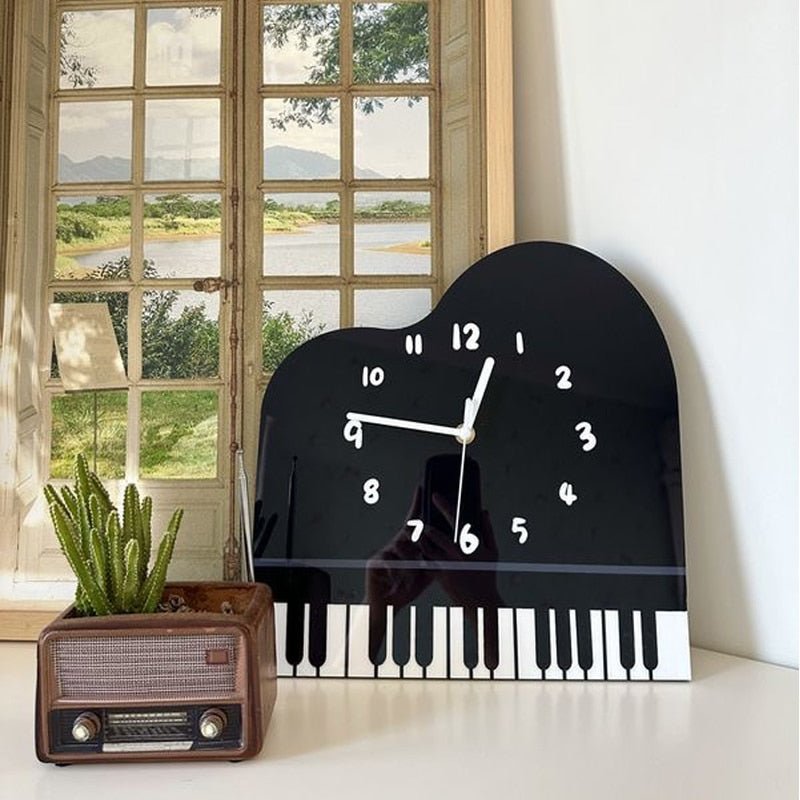 Modern Quartz 'Piano' Wall Clock - The House Of BLOC