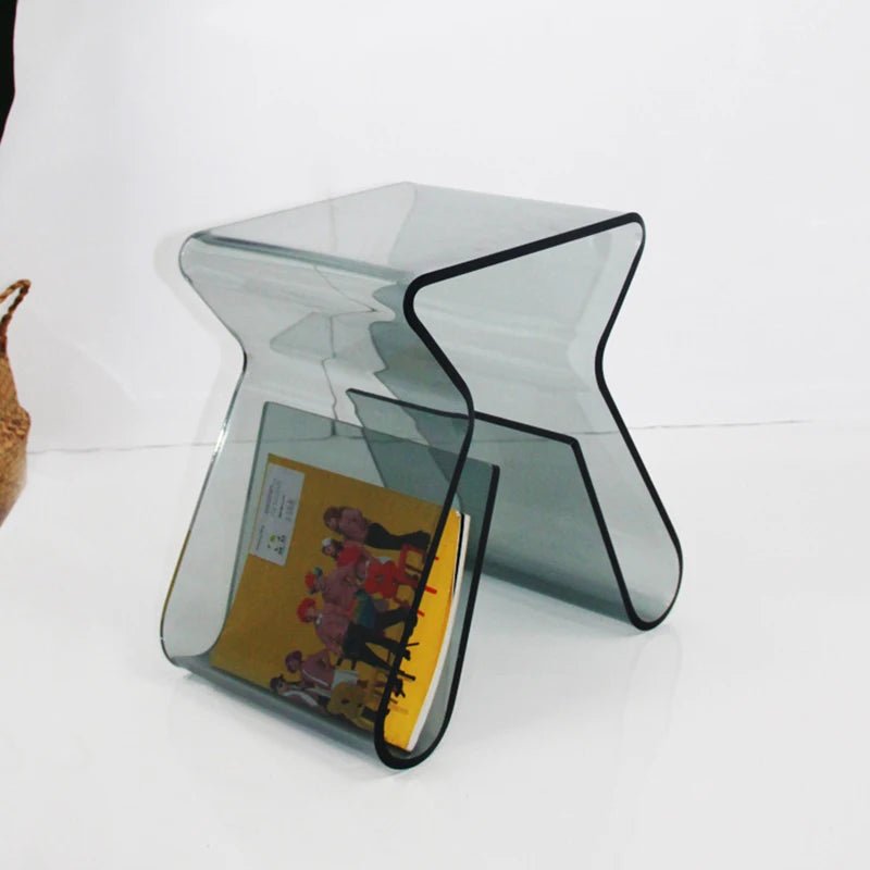 Modern Transparent Coffee Table With Storage - The House Of BLOC