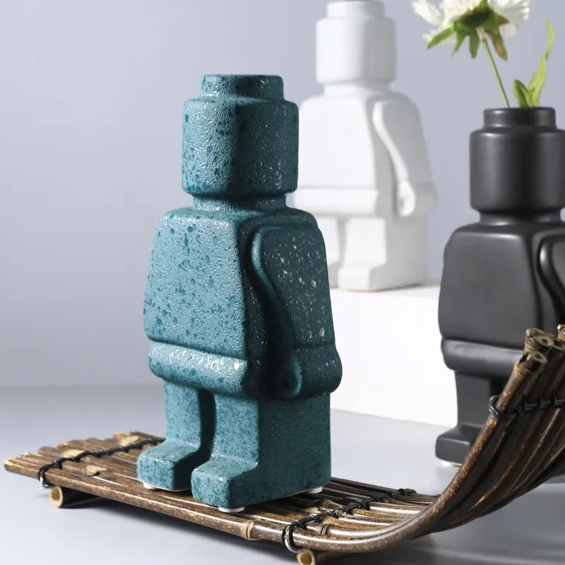 Nordic Style Minimal Ceramic 'Robot' Vase - The House Of BLOC