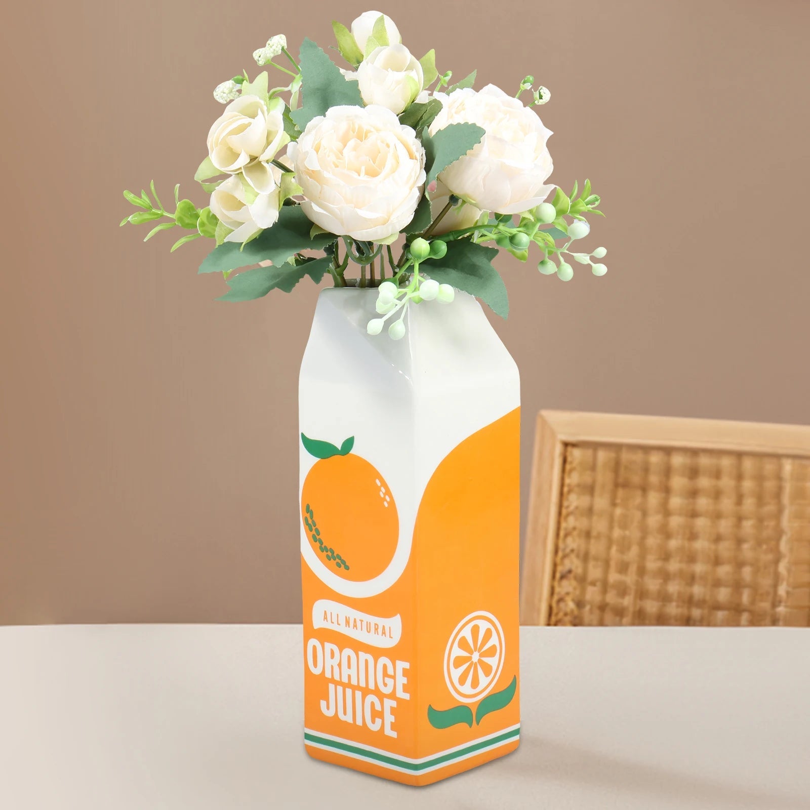 Orange Juice Ceramic Vase - The House Of BLOC