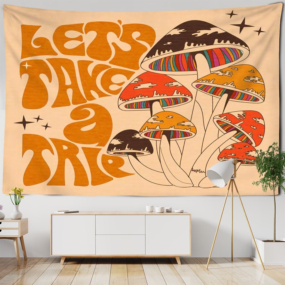 Psychedelic Bohemian Style Tapestry Wall Hanging - The House Of BLOC