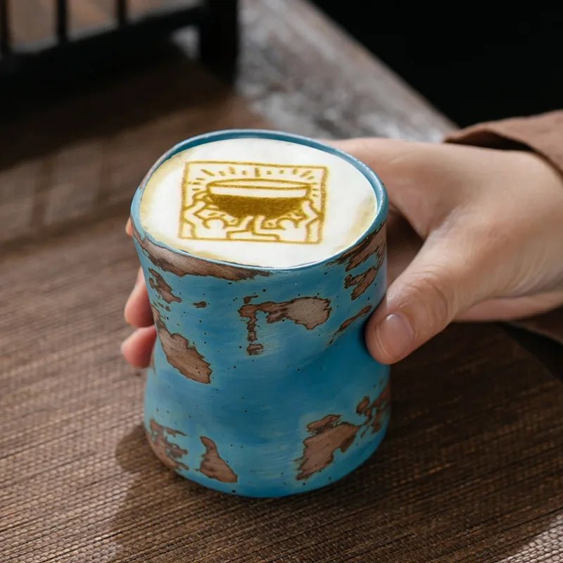 Retro Japanese Ceramic Espresso Coffee Cup - The House Of BLOC