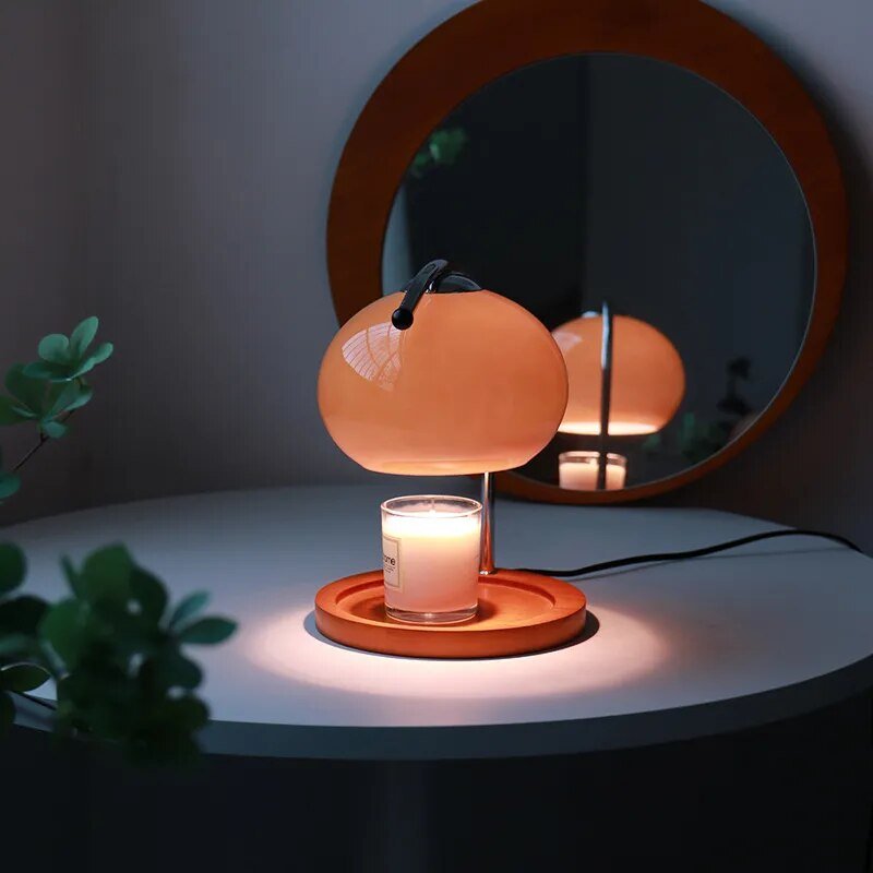 Retro Style Glass Table Lamp With Stand - The House Of BLOC