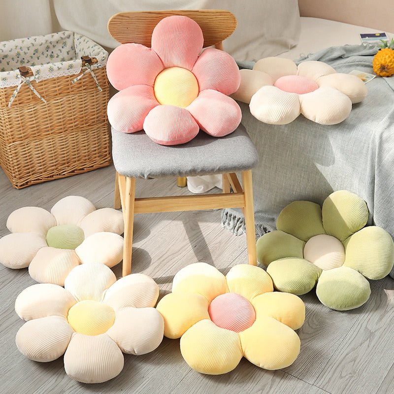 Six Petal Pastel Coloured Flower Cushion - The House Of BLOC