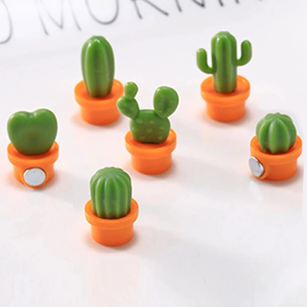 Six Piece Set Of Succulent Fridge Magnets - The House Of BLOC