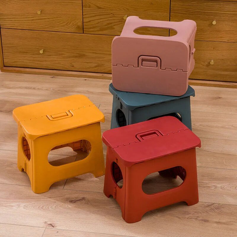 Thickened Plastic Portable Folding Stool - The House Of BLOC