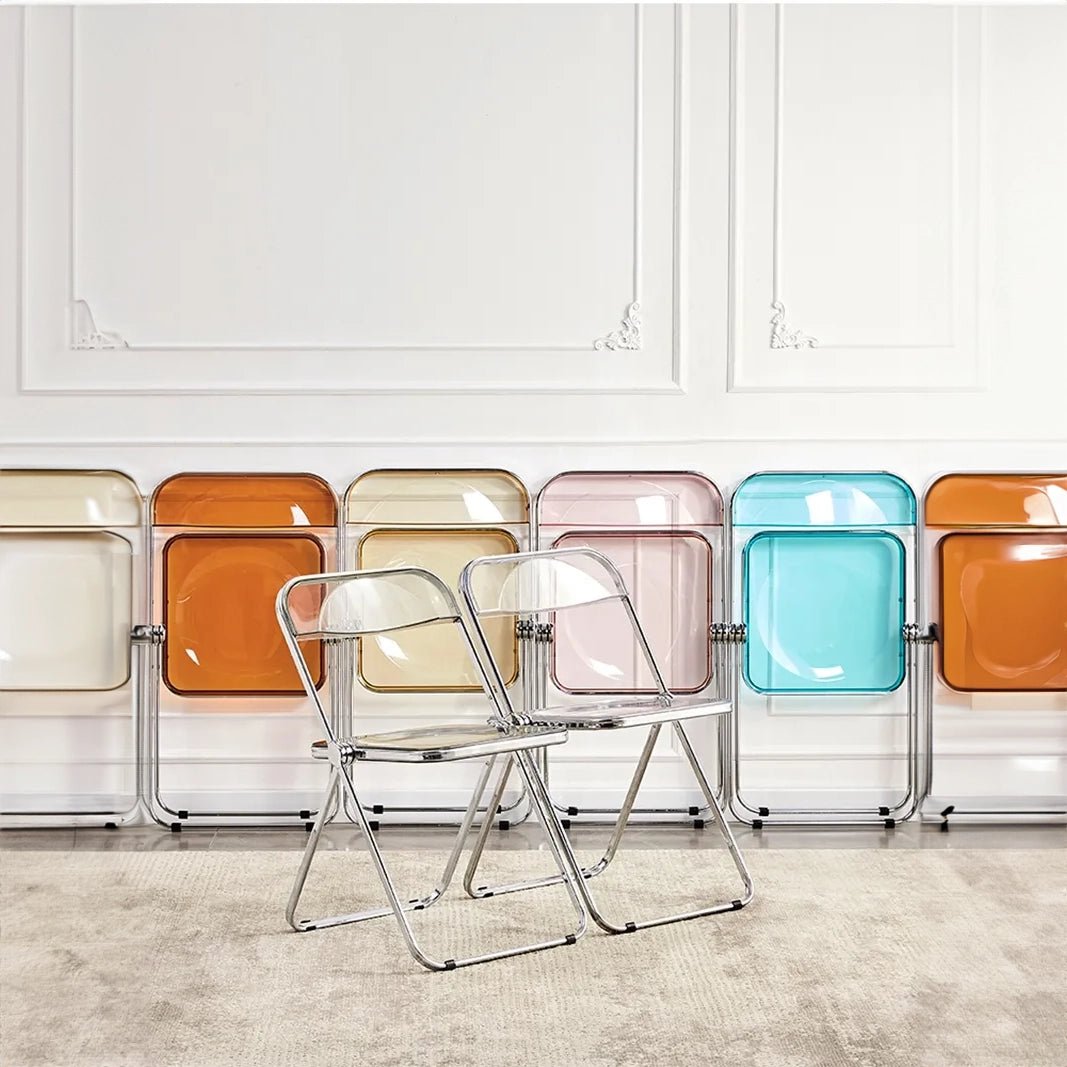 Transparent Coloured Folding Acrylic Chair - The House Of BLOC