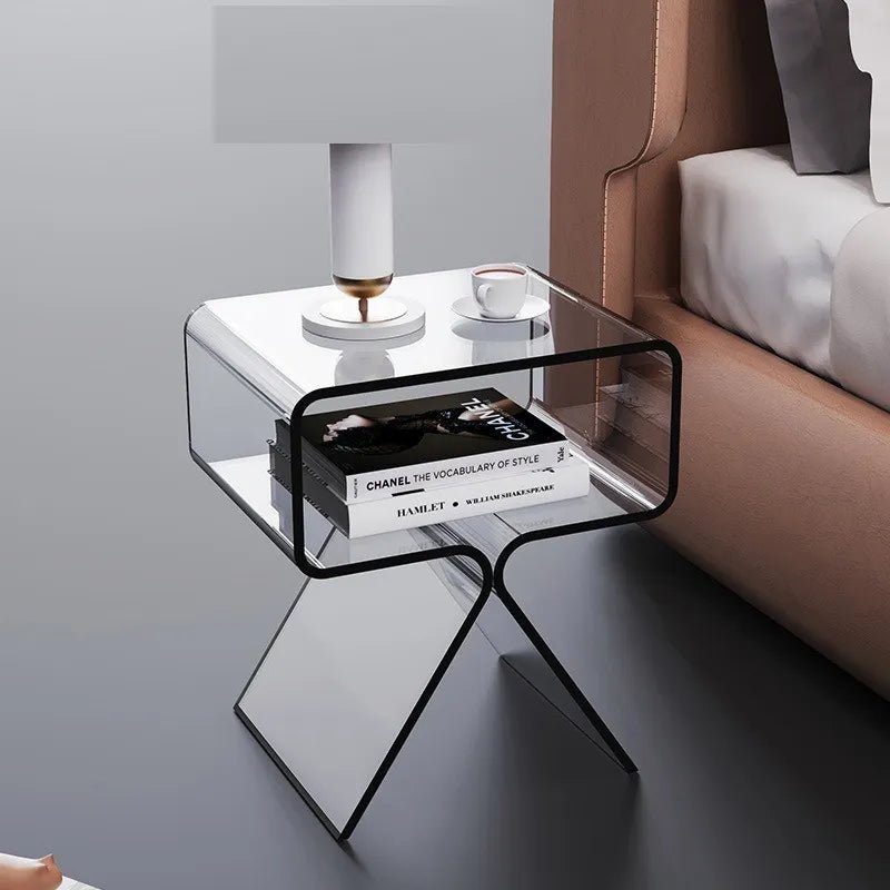 Transparent Minimalist Sofa Coffee Table - The House Of BLOC