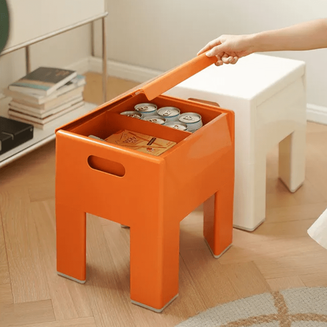 Versatile Space Age Folding Storage Stool - The House Of BLOC