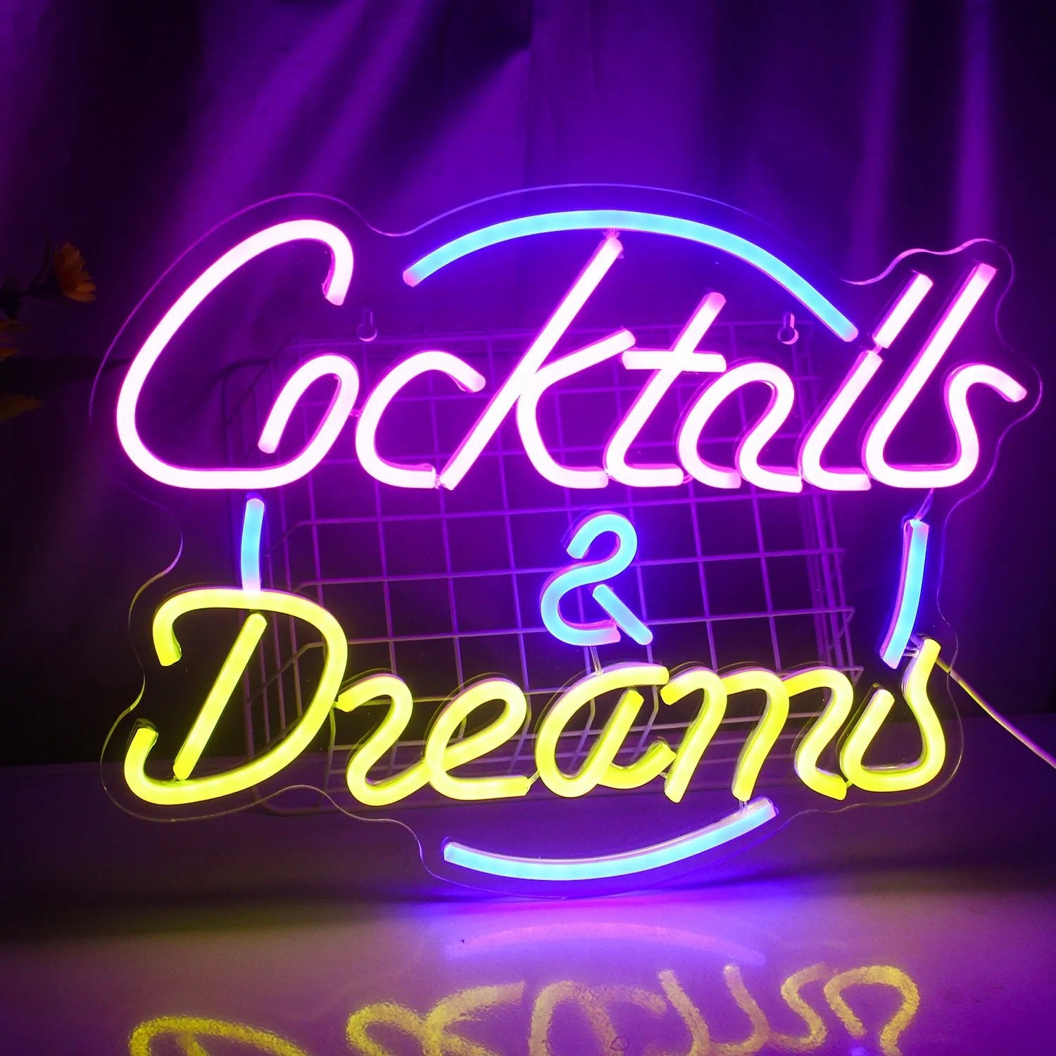 Vibrant Cocktails & Beer LED Neon Wall Sign - The House Of BLOC